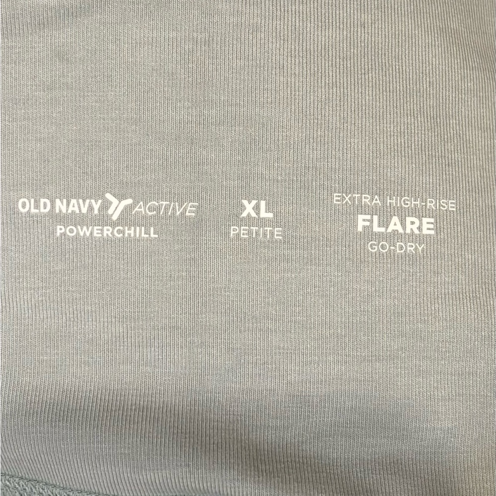 High Waisted Flare Leggings for Women. Old navy powerchill. Light green size XLP - Picture 2 of 4